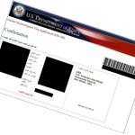D160 online nonimmigrant Visa Application confirmation page.
